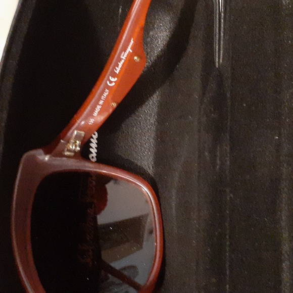 SALVATORE FERRAGAMO SUNGLASSES AND CASE - Picture 3 of 6
